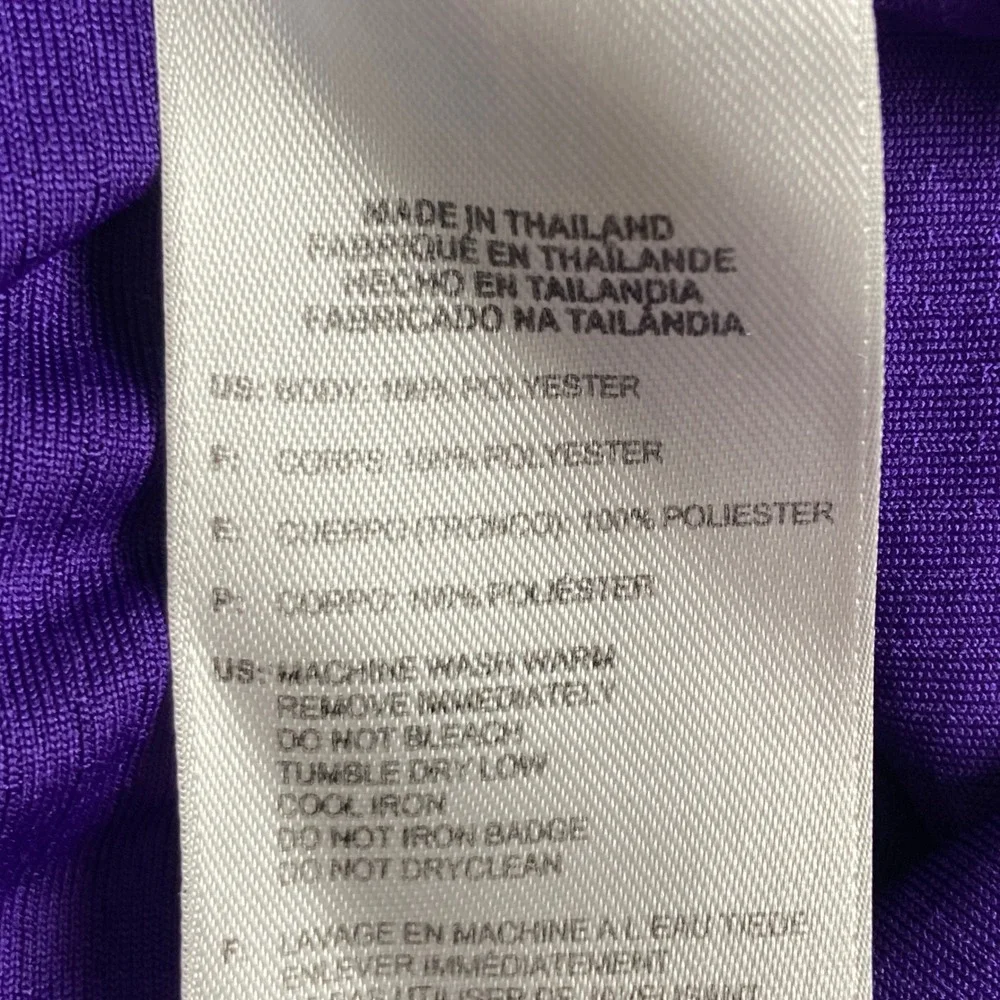 Adidas Los Angeles Lakers Warmup Shirt Mens L Purple Long Sleeve NBA‎ Basketball